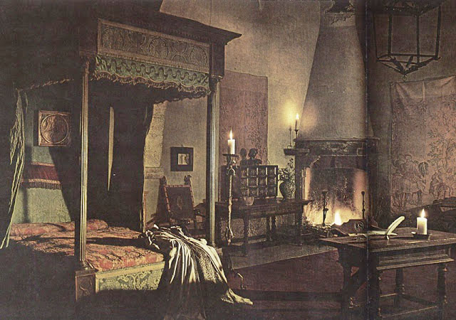 Illustration of Old  fashioned  bedroom  conorboylecmp